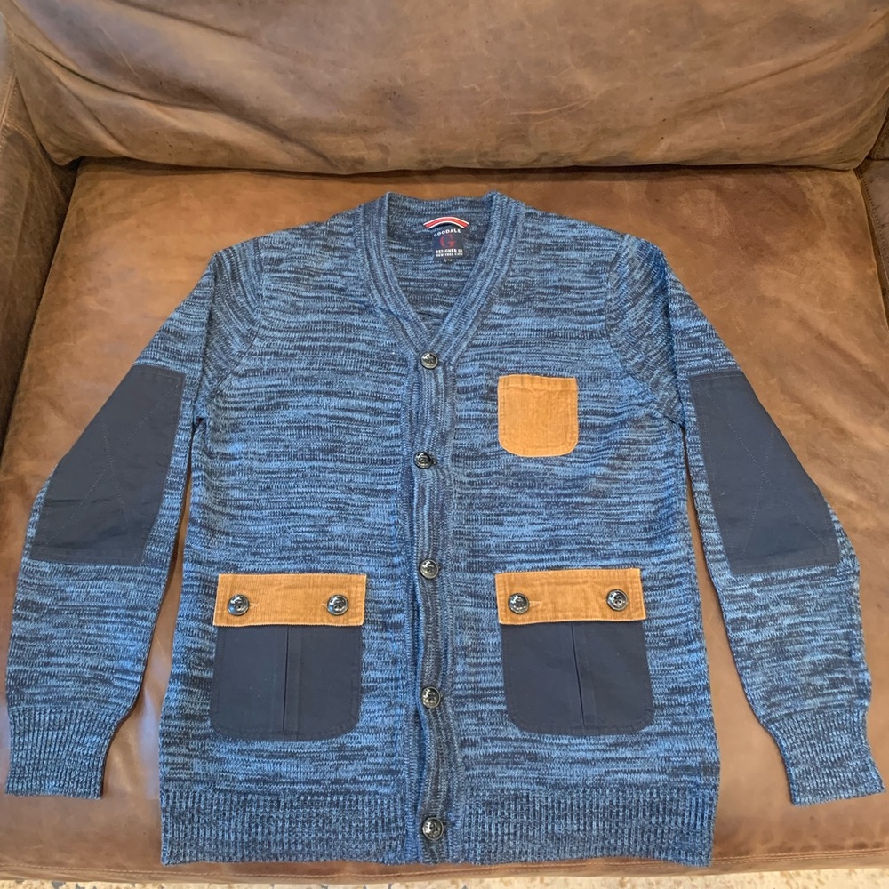 Blue Cardigan- Goodale